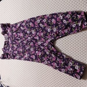 Bundles Baby Place Floral Cap Sleeve Romper - Size 6-9 months